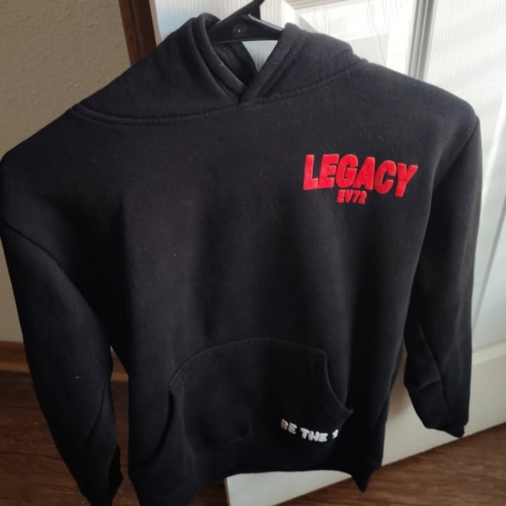 Legacy Black and Red Sweater Classic Pullover Style